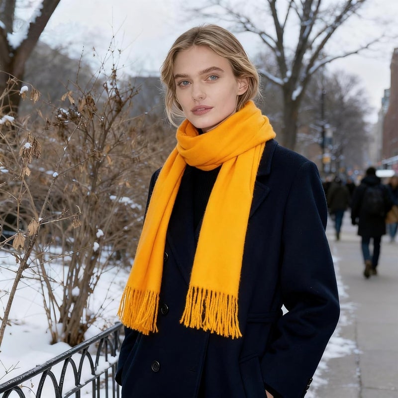 vimate Plaid Scarf for Men Women Super Soft Classic Tartan Checkered Neck Scarves - Image 3